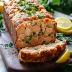 easy savory salmon loaf - featured image