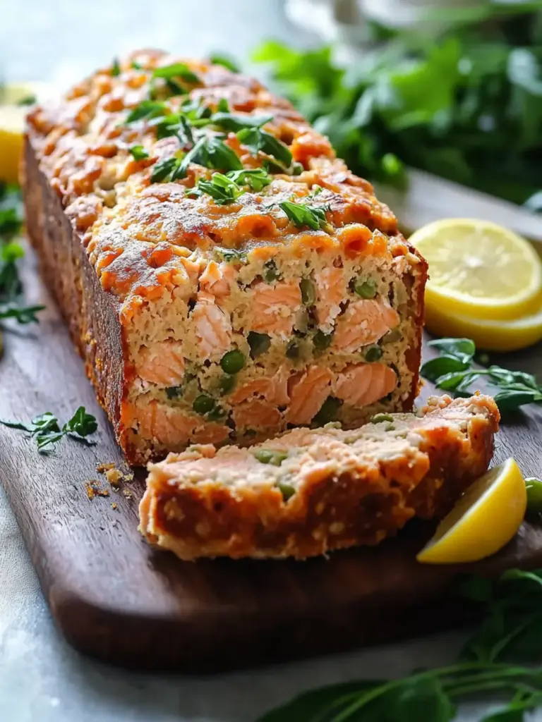 easy savory salmon loaf - featured image