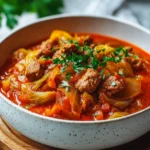 hungarian cabbage goulash - featured image