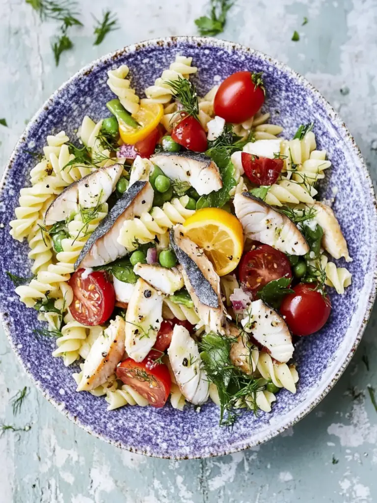 mackerel pasta salad - featured image