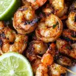 margarita shrimp skewers - featured image