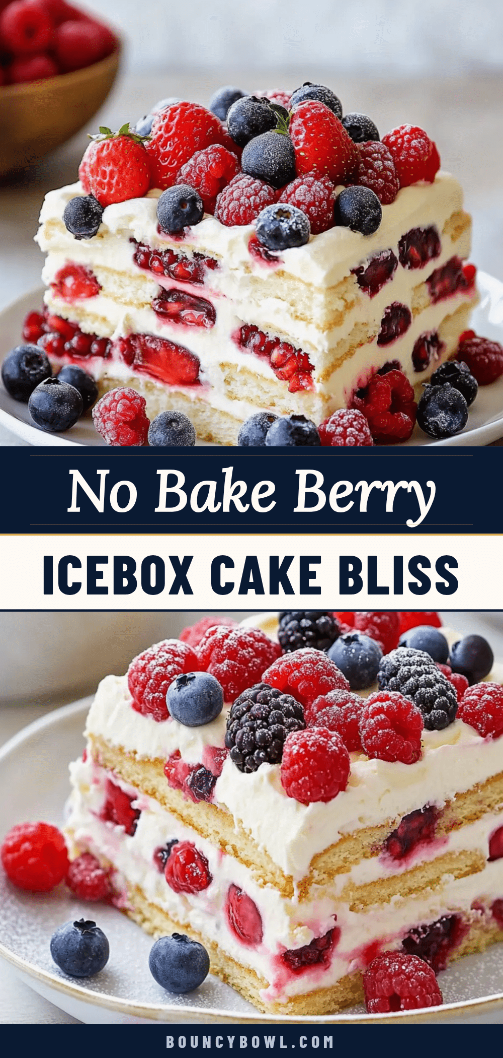 no bake berry icebox cake recipe