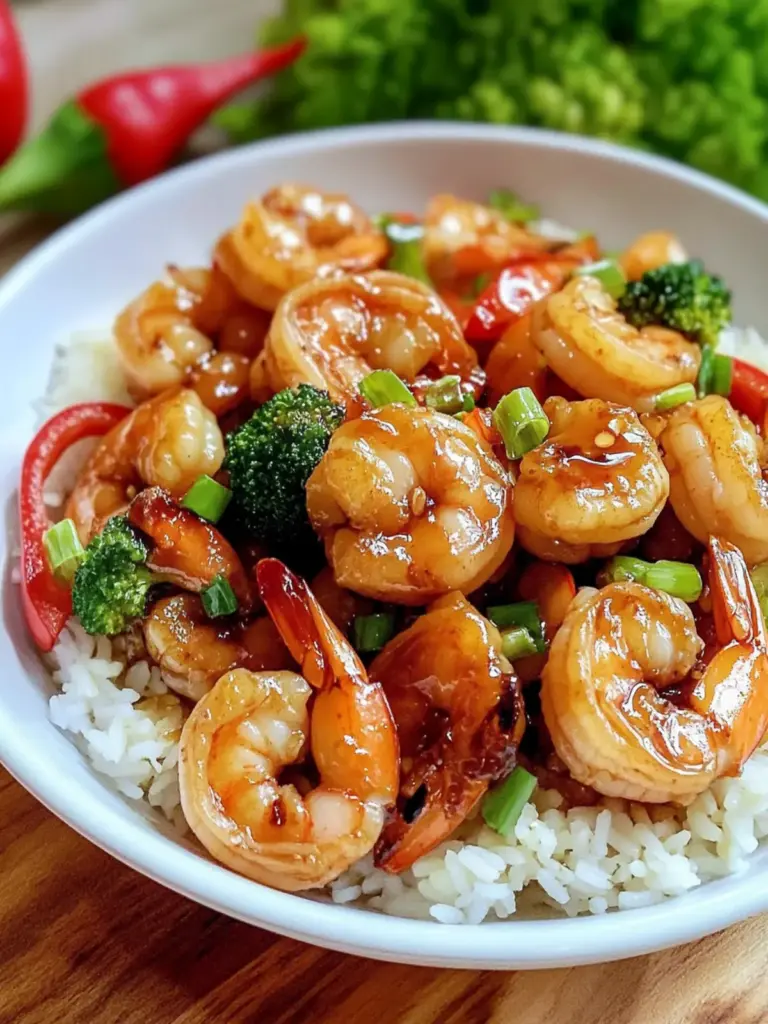 quick and easy teriyaki shrimp stir fry - featured image