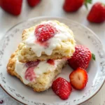 strawberries and cream scones - featured image