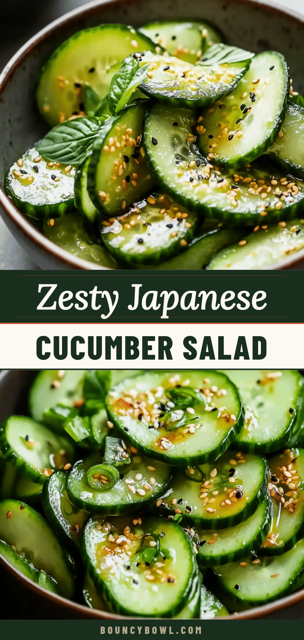 zesty Japanese cucumber salad recipe