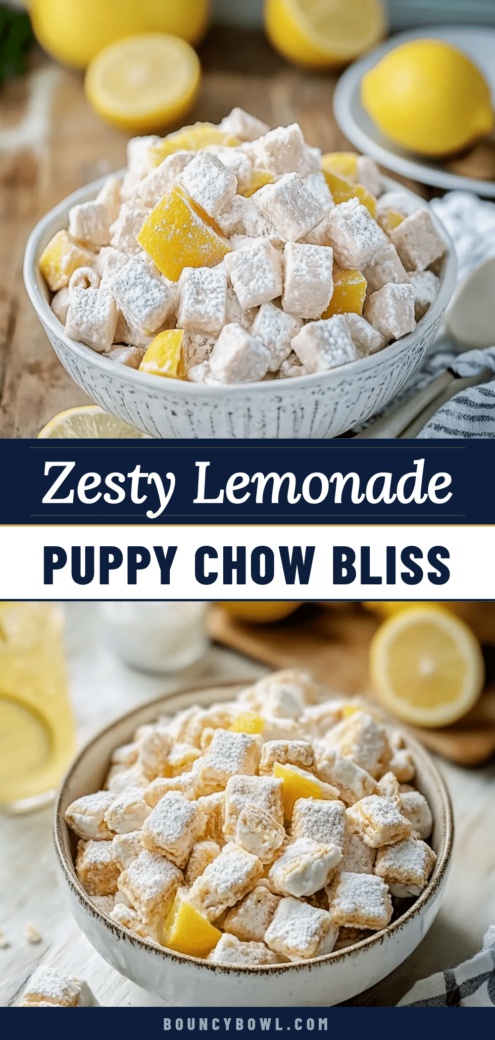 zesty lemonade puppy chow recipe