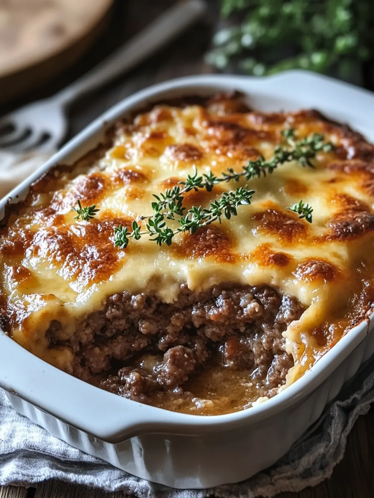 Amish hamburger steak bake preparation steps