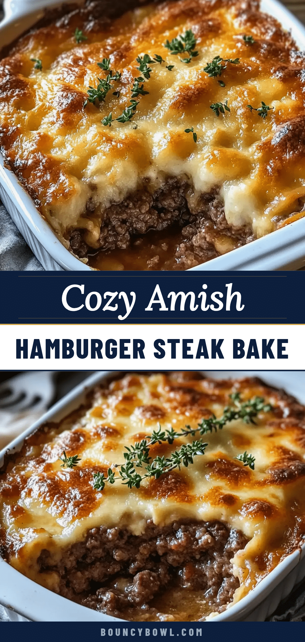 Amish hamburger steak bake recipe