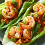 buffalo shrimp lettuce wraps - featured image