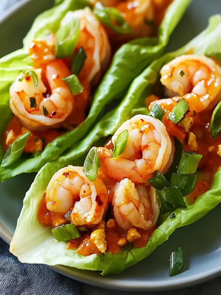 buffalo shrimp lettuce wraps - featured image