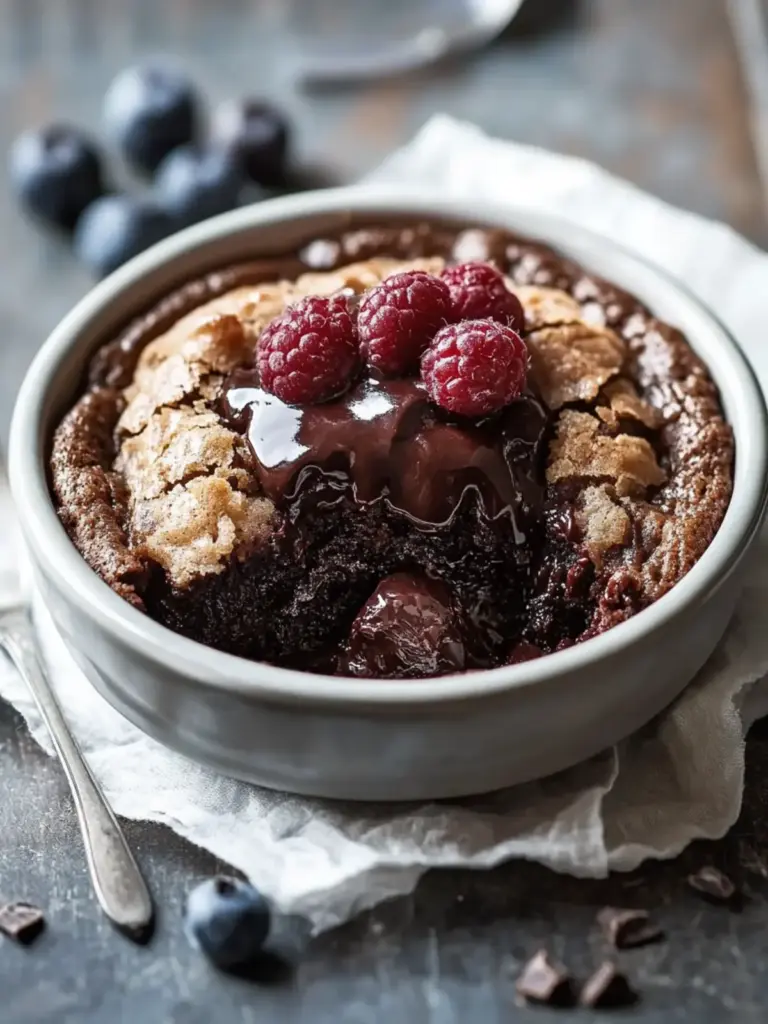 chocolate cobbler - featured image