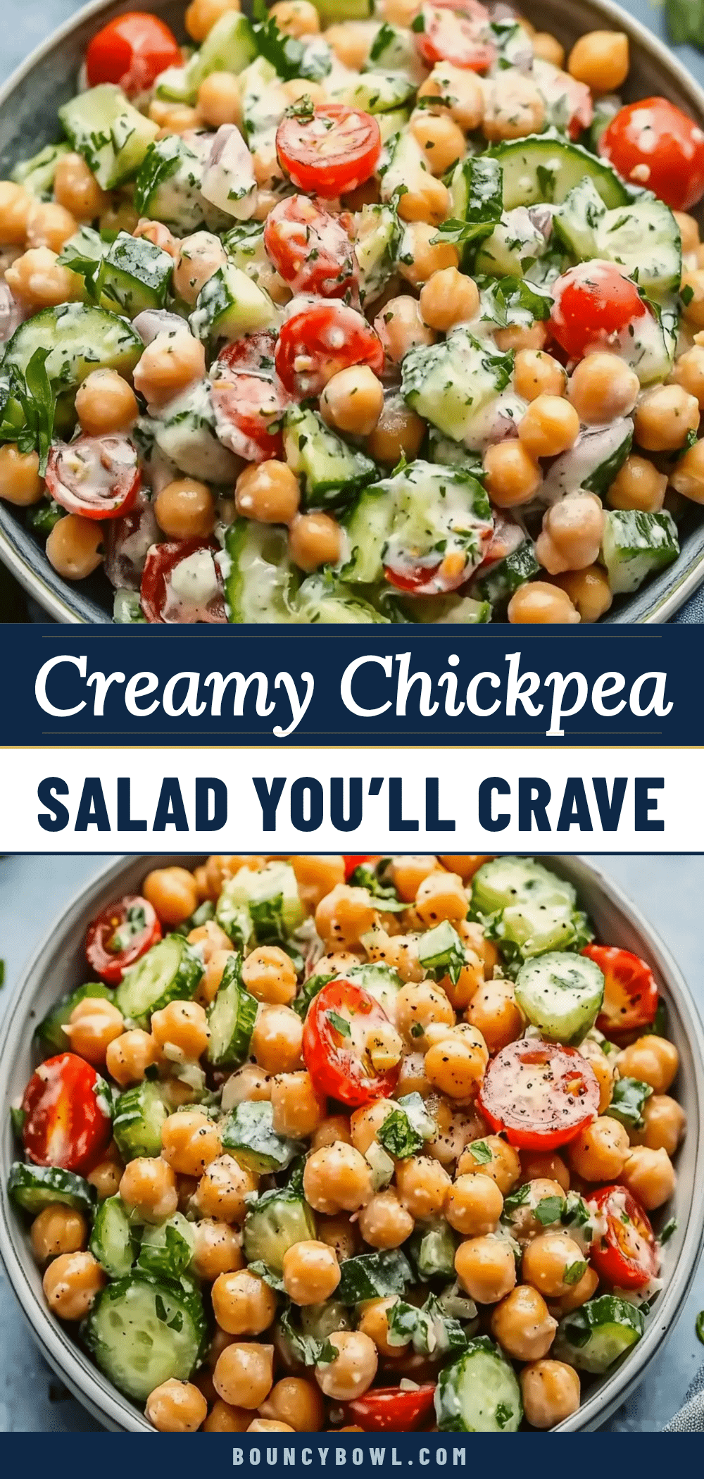 creamy chickpea salad with yogurt dressing recipe