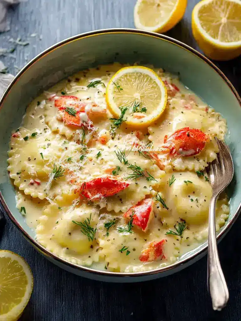 creamy lobster ravioli sauce - featured image