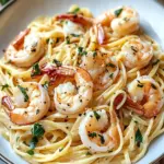 creamy tuscan shrimp linguine - featured image