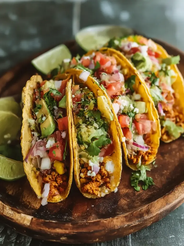 crispy baked double decker tacos - featured image