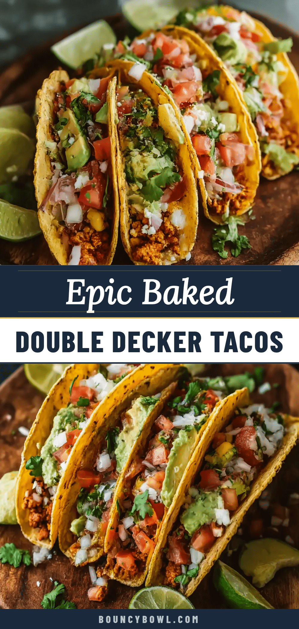 crispy baked double decker tacos recipe
