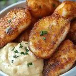 crispy lemon butter fish bites - featured image