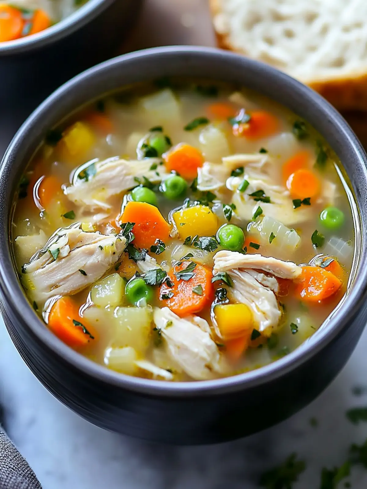 crockpot chicken vegetable soup preparation steps