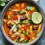 crockpot mexican chicken soup - featured image
