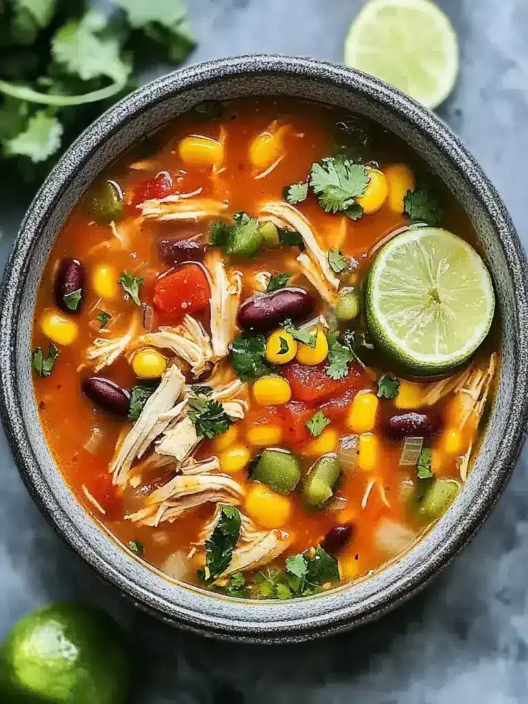 crockpot mexican chicken soup - featured image