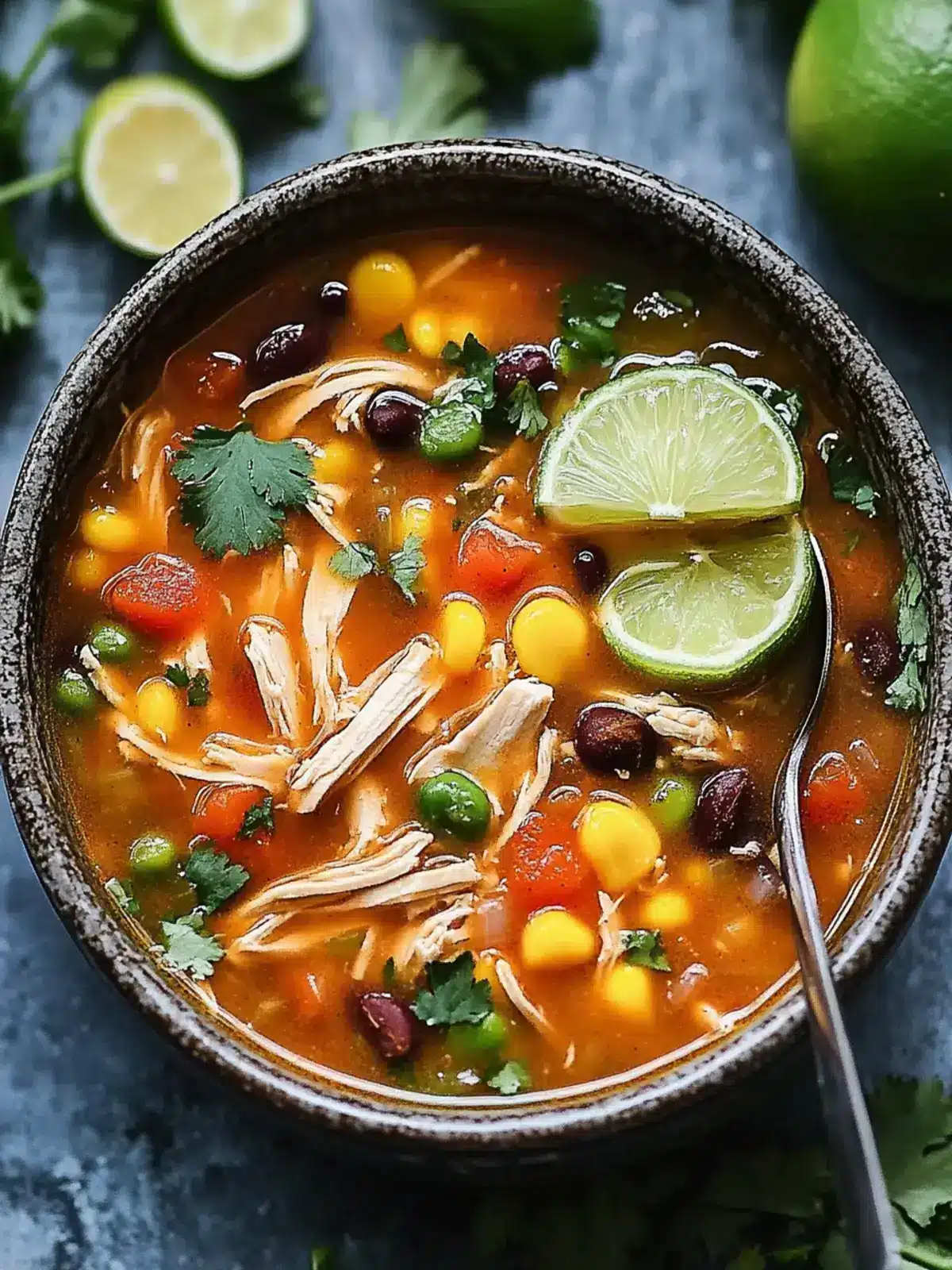 crockpot mexican chicken soup preparation steps