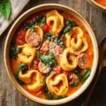 crockpot tortellini soup - featured image