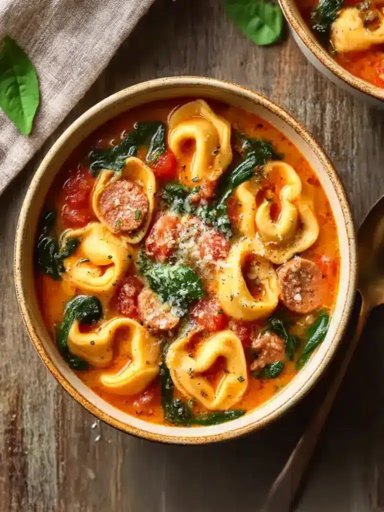 crockpot tortellini soup - featured image