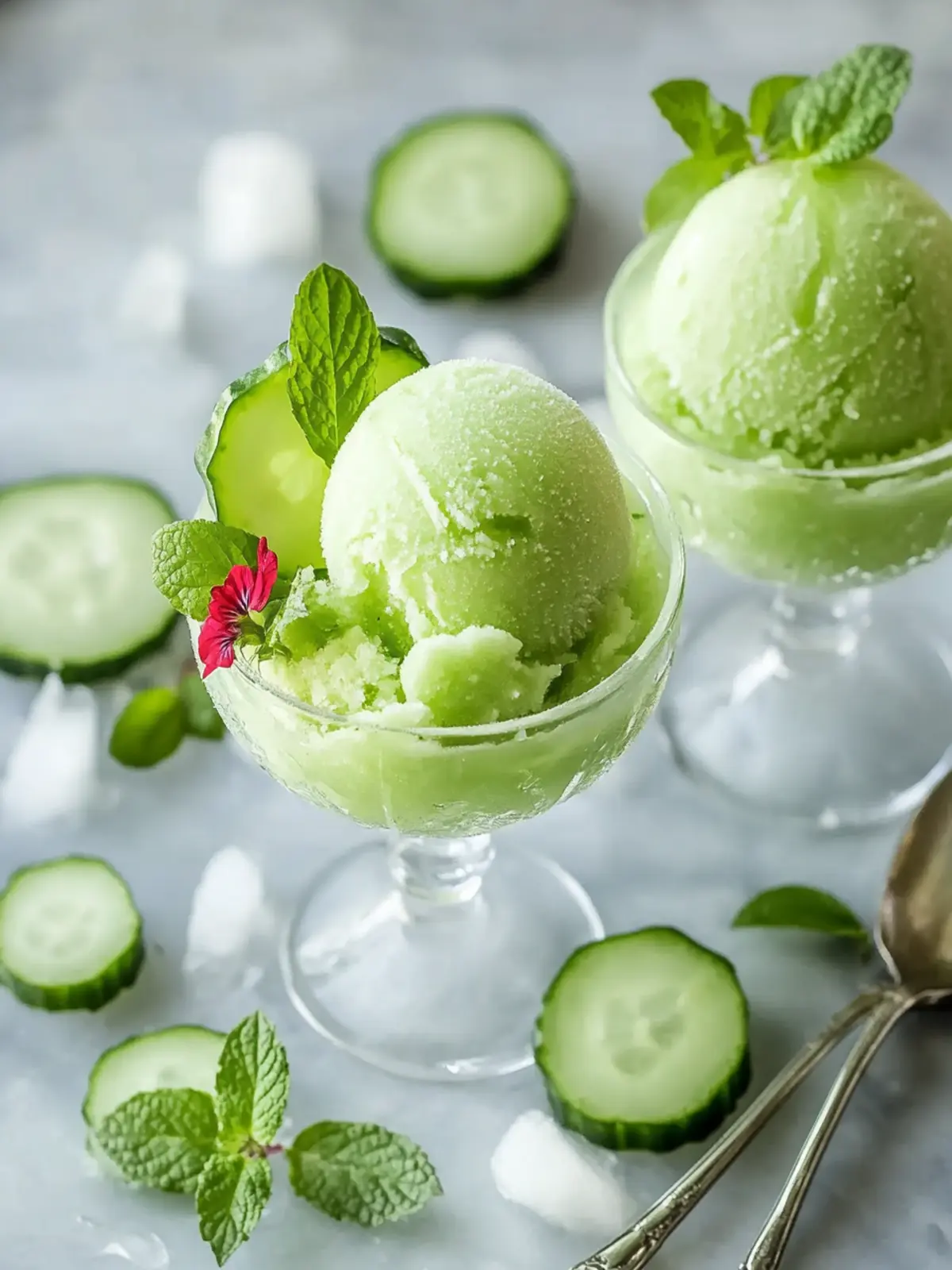 cucumber sorbet preparation steps