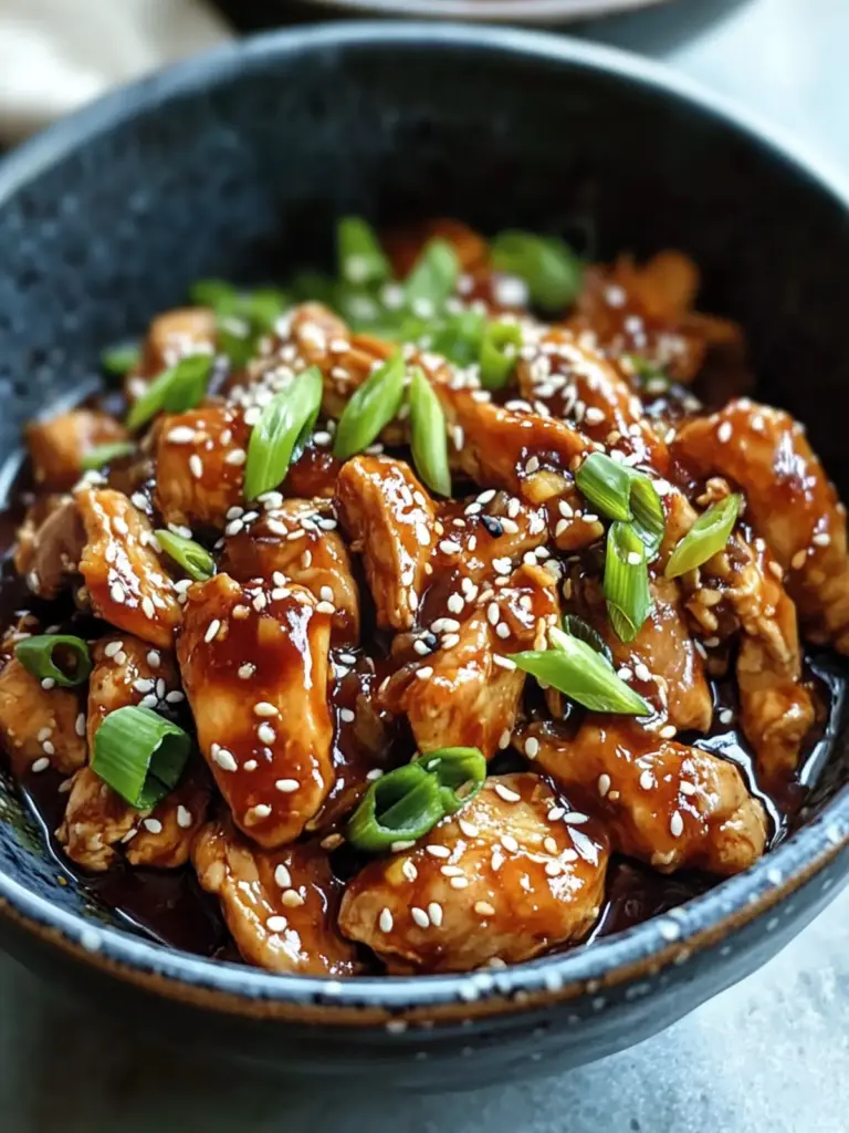 Easy Slow Cooker Sesame Chicken - featured image