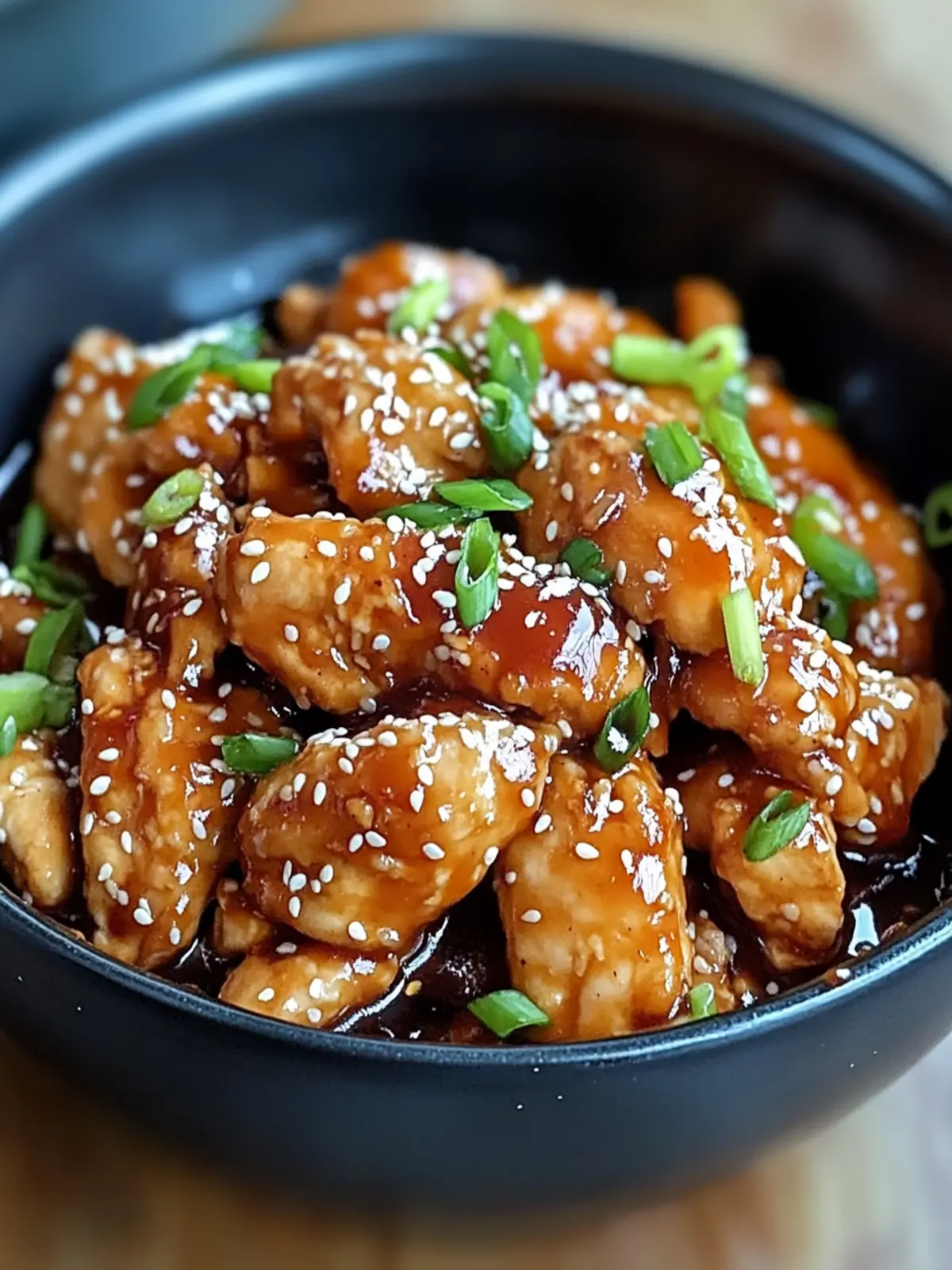 Easy Slow Cooker Sesame Chicken preparation steps
