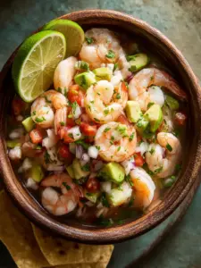 fresh shrimp ceviche - featured image