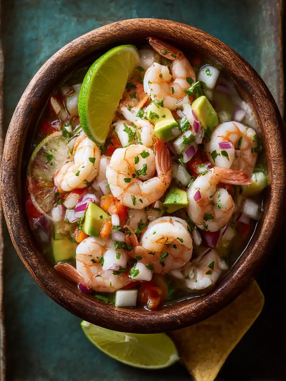 fresh shrimp ceviche preparation steps