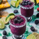 frozen blackberry margarita - featured image