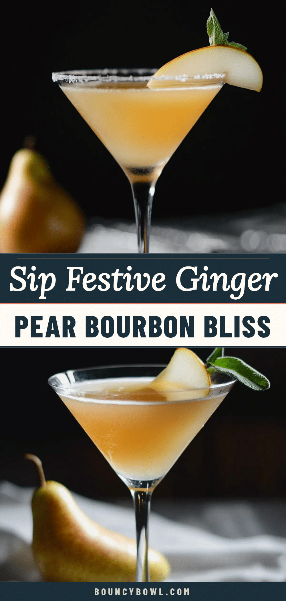 ginger pear bourbon martini recipe