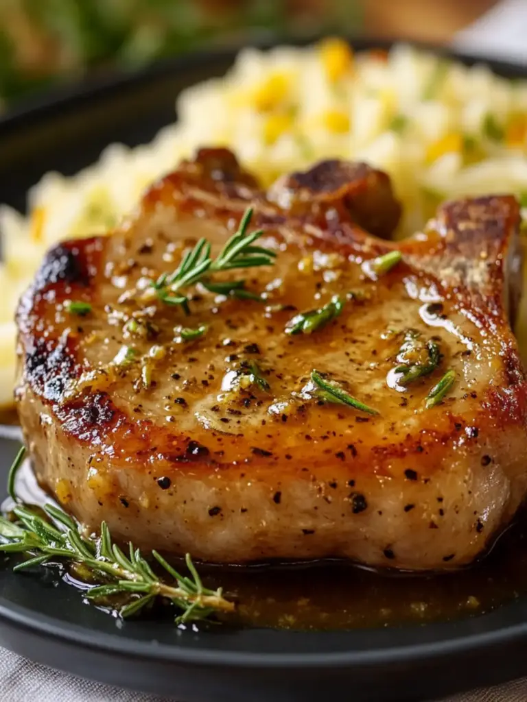 honey mustard pork chops - featured image