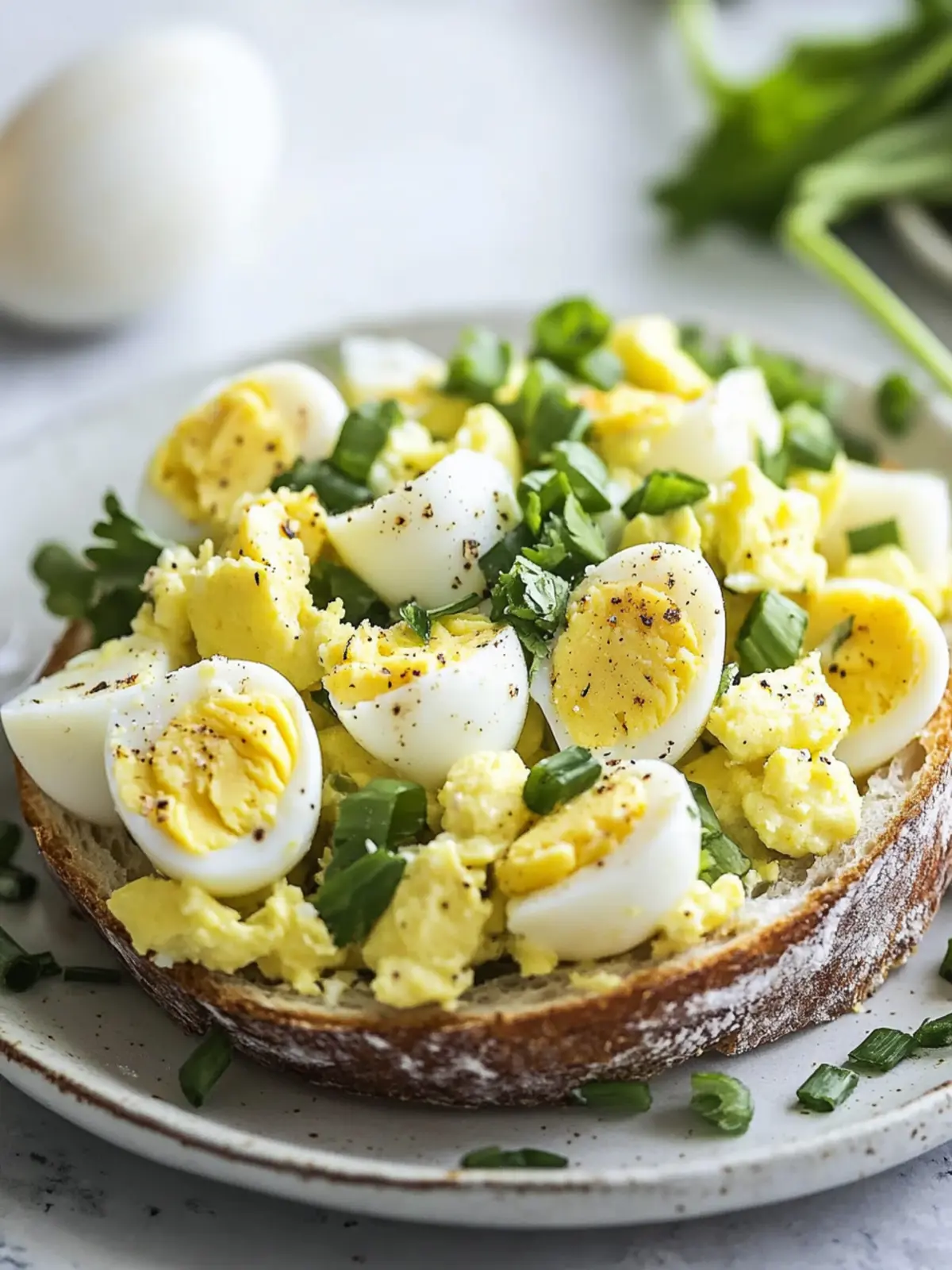 low calorie egg salad preparation steps