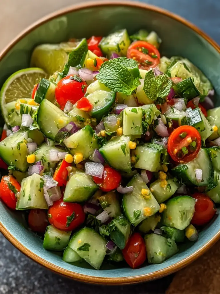 mexican cucumber salad - featured image