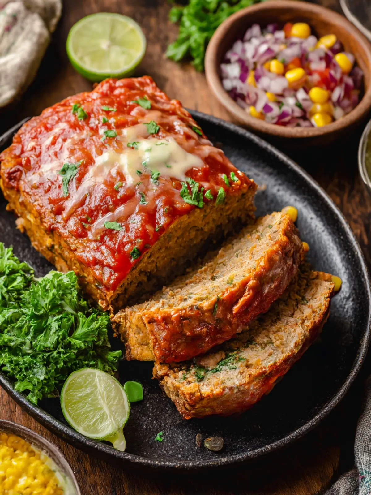 Mexican taco meatloaf preparation steps