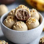 no bake banana bread truffles - featured image