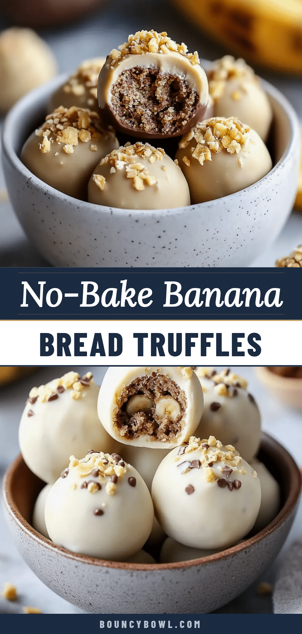 no bake banana bread truffles recipe