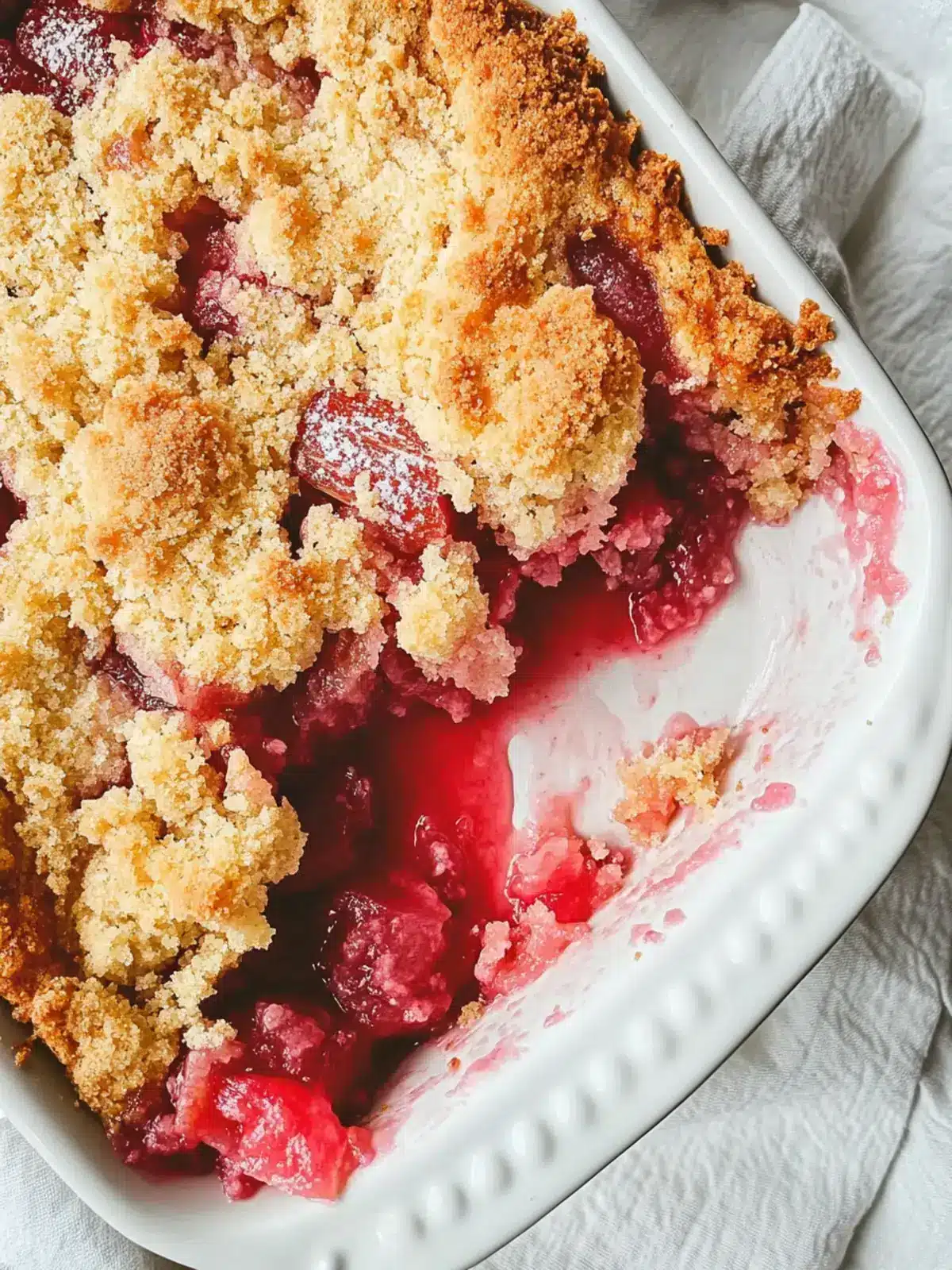 no sugar rhubarb dump cake preparation steps
