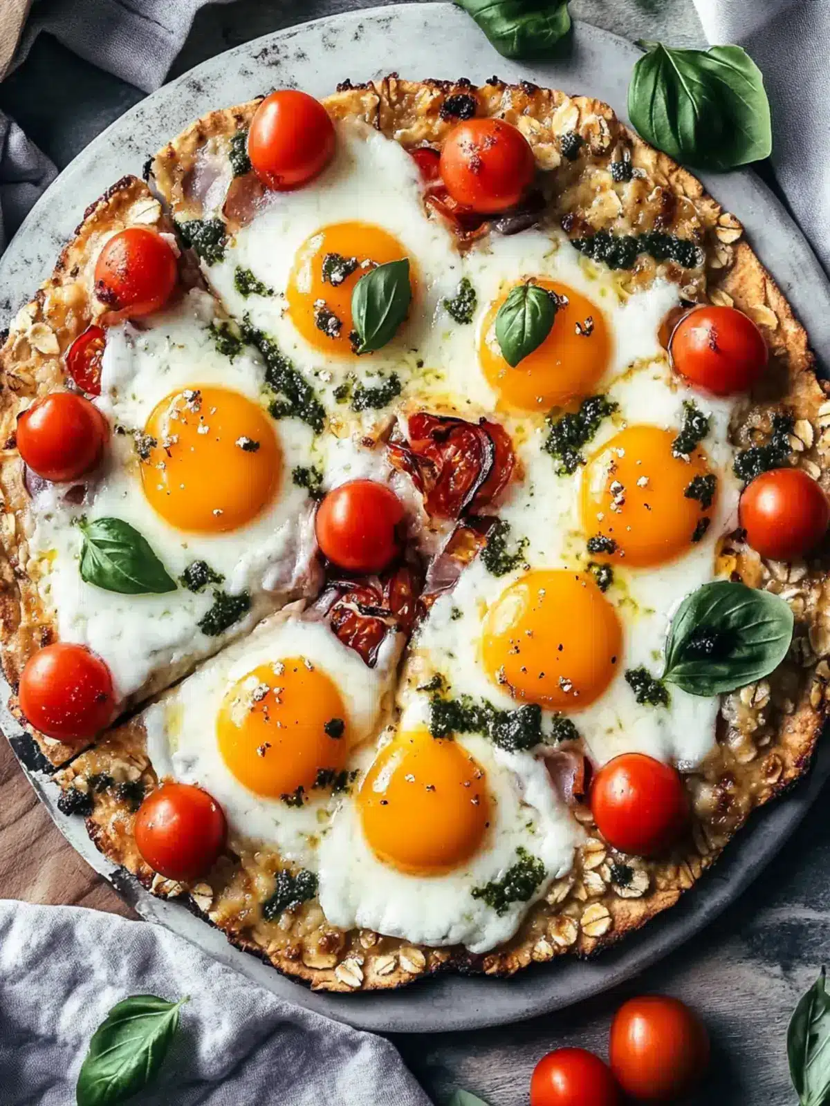 oatmeal breakfast pizza crust preparation steps