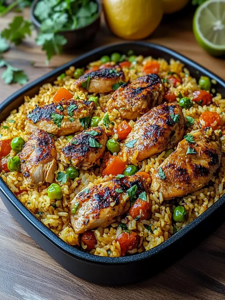 one-pot Caribbean chicken and rice - featured image