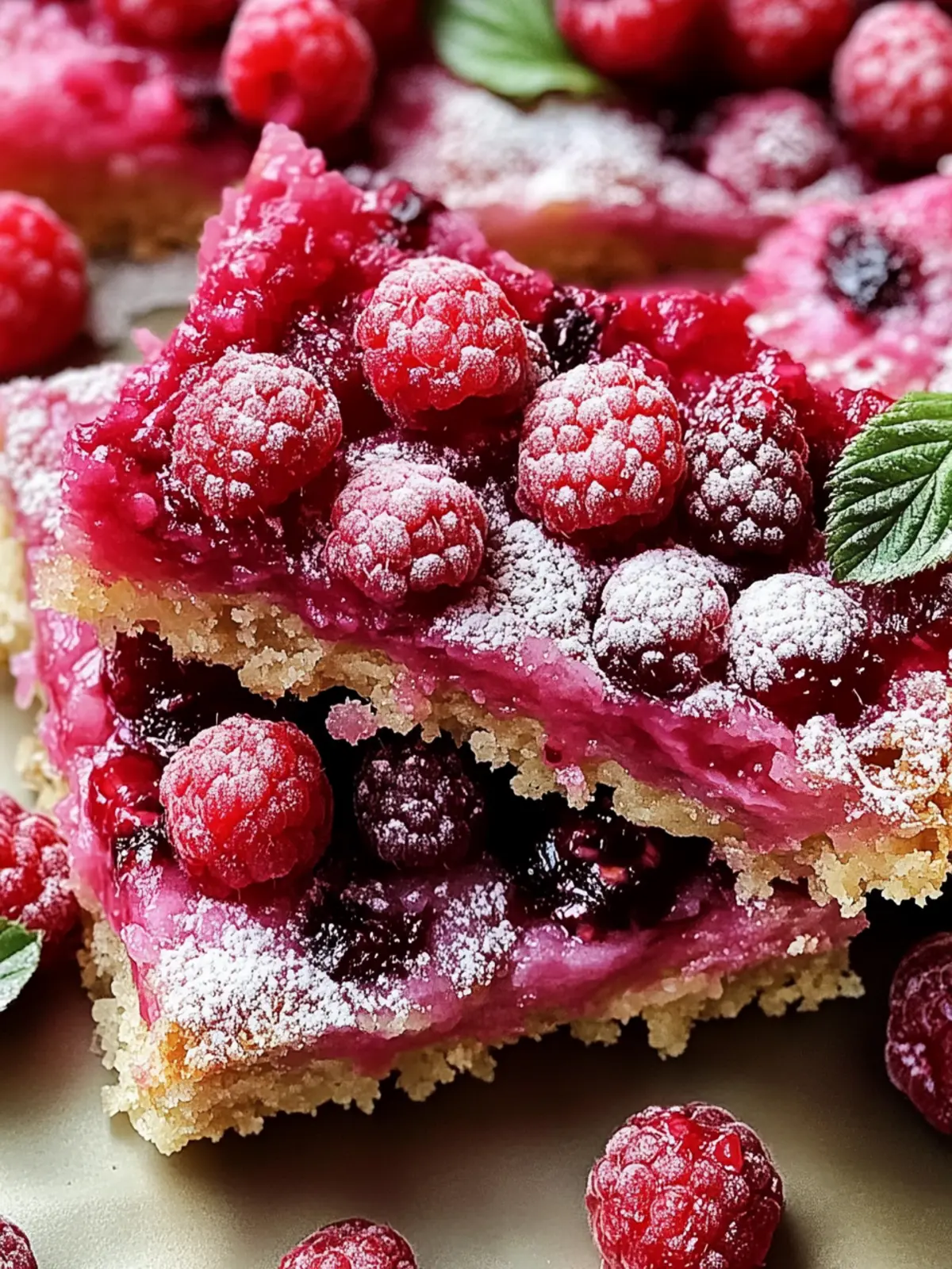 raspberry bars preparation steps
