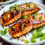 air fryer teriyaki salmon - featured image