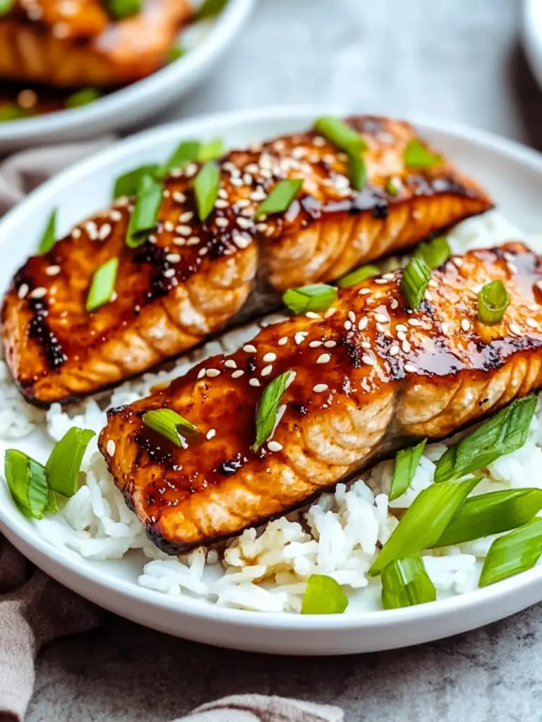 air fryer teriyaki salmon - featured image