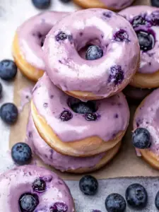 baked blueberry donuts - featured image
