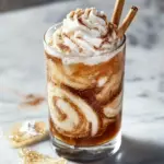 cinnamon roll dirty soda recipe - featured image