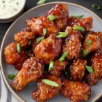 crispy honey bbq boneless chicken wings - featured image