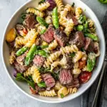 leftover steak pasta salad - featured image